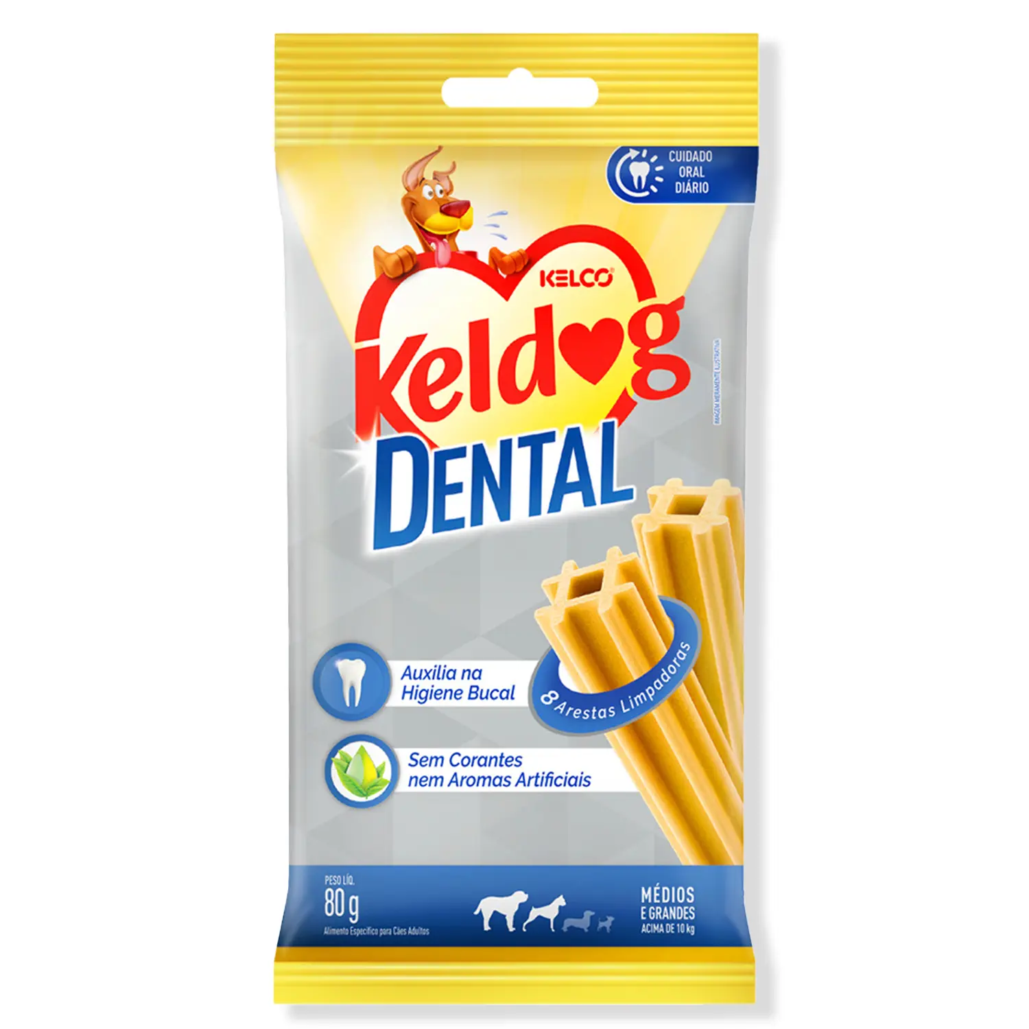 Petisco Higiene Oral para Cães Médios e Grandes Keldog